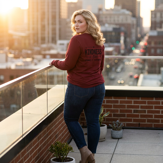 Kindness Is Free, Sprinkle it Everywhere - Long Sleeve Tee