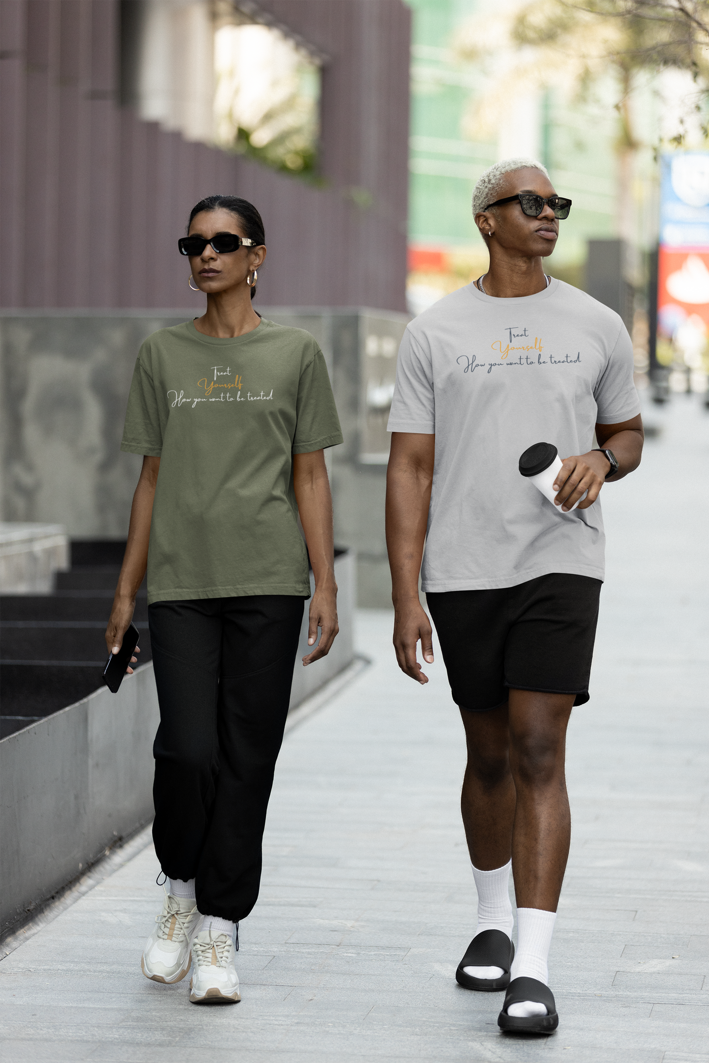 Treat Yourself How you Want to be Treated- Unisex Heavy Cotton Tee