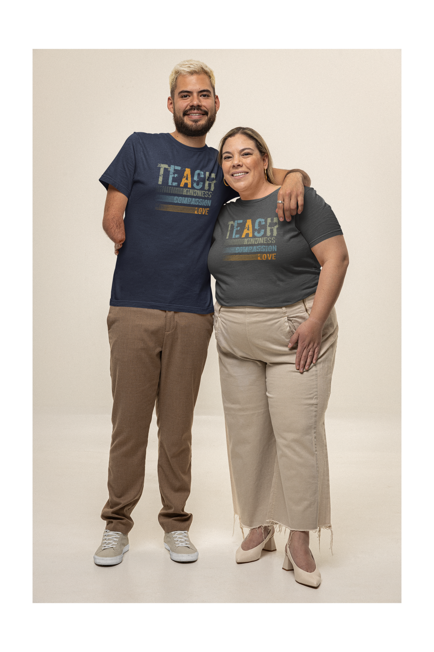 Inspirational Teach Kindness Unisex Heavy Cotton Tee