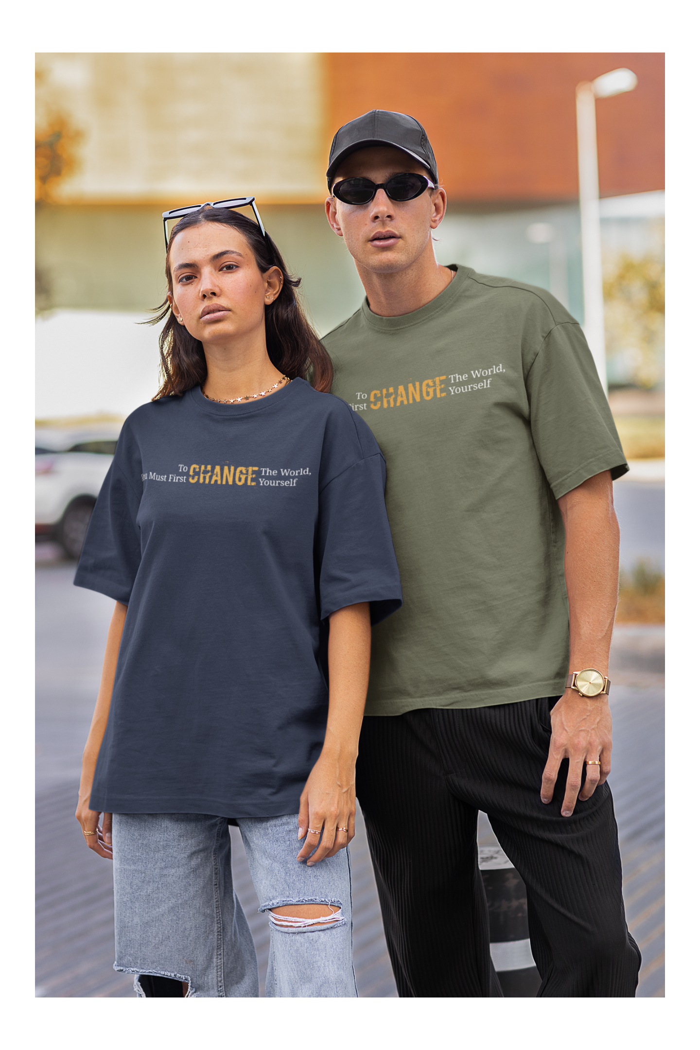 To Change the World T-shirt- Inspirational, Unisex Cotton Tee
