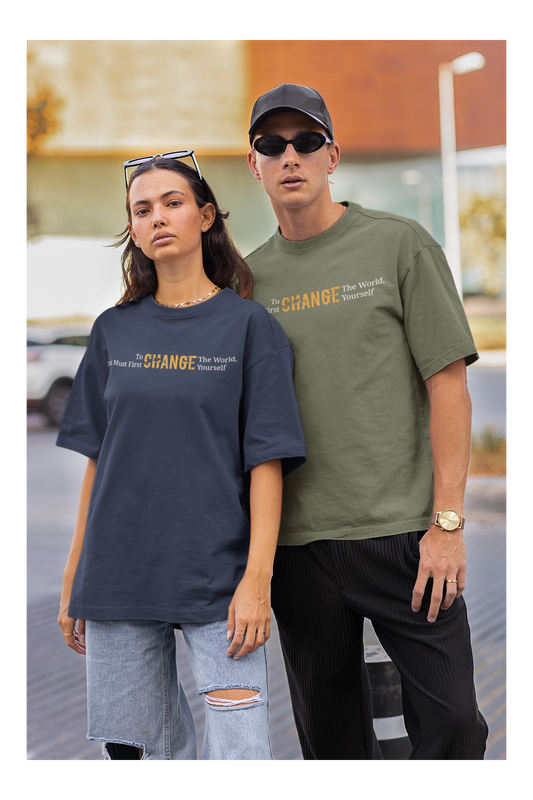 To Change the World T-shirt- Inspirational, Unisex Cotton Tee