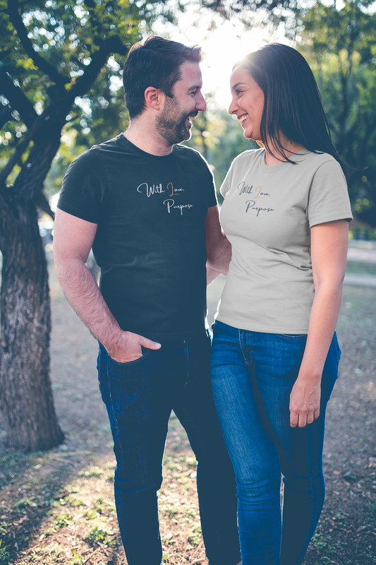 'With Love, Purpose- Unisex Heavy Cotton Tee