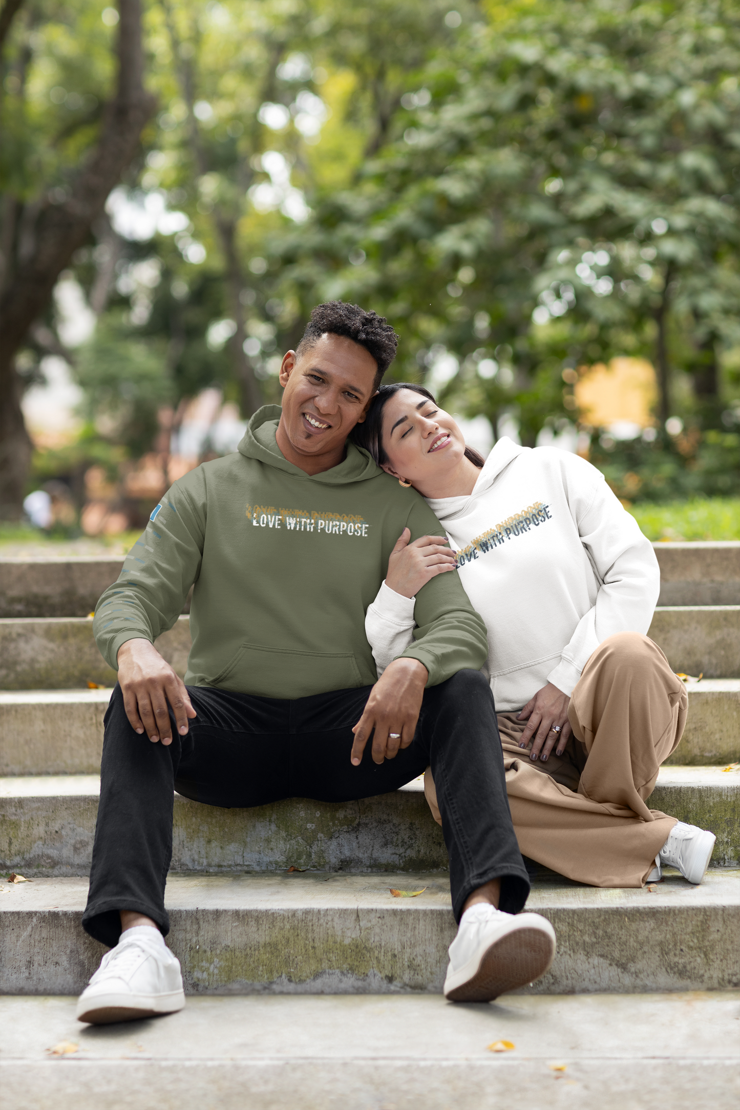 Love With Purpose - Cozy Sweatshirt Unisex Hoodie
