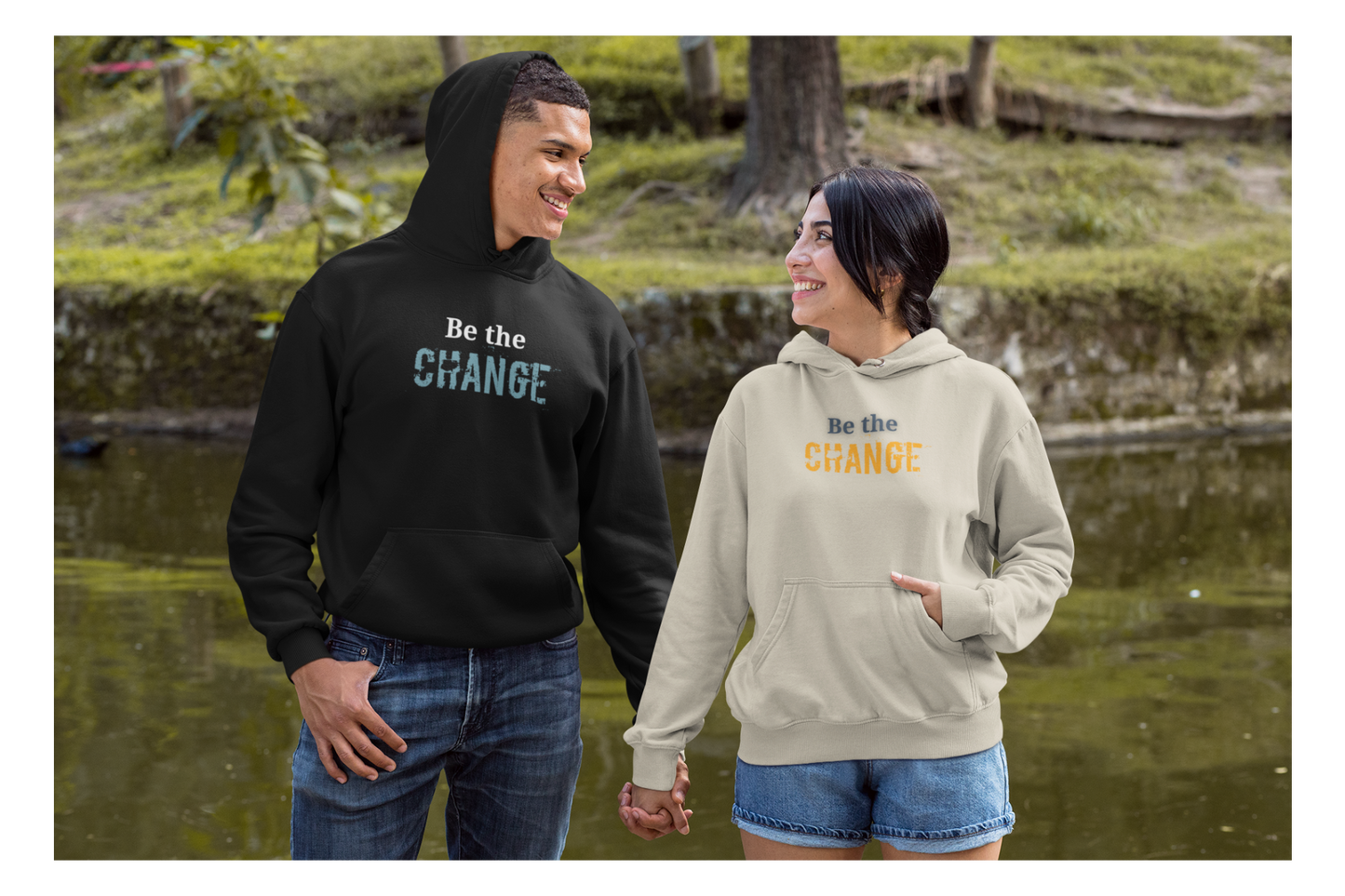 Be the Change Hoodie - Unisex Heavy Blend Sweatshirt