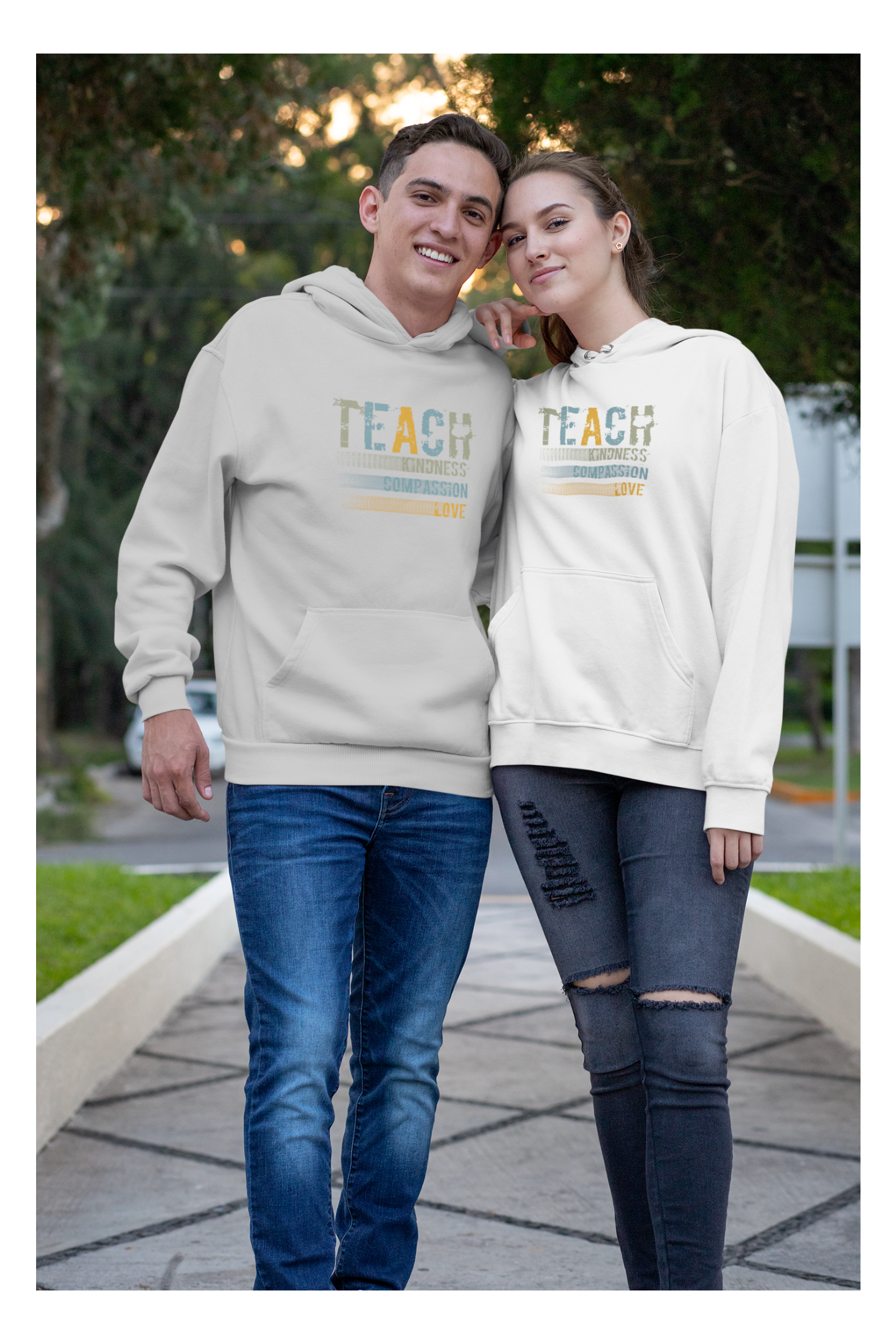 Inspirational "Teach" Hoodie - Unisex Heavy Blend Sweatshirt