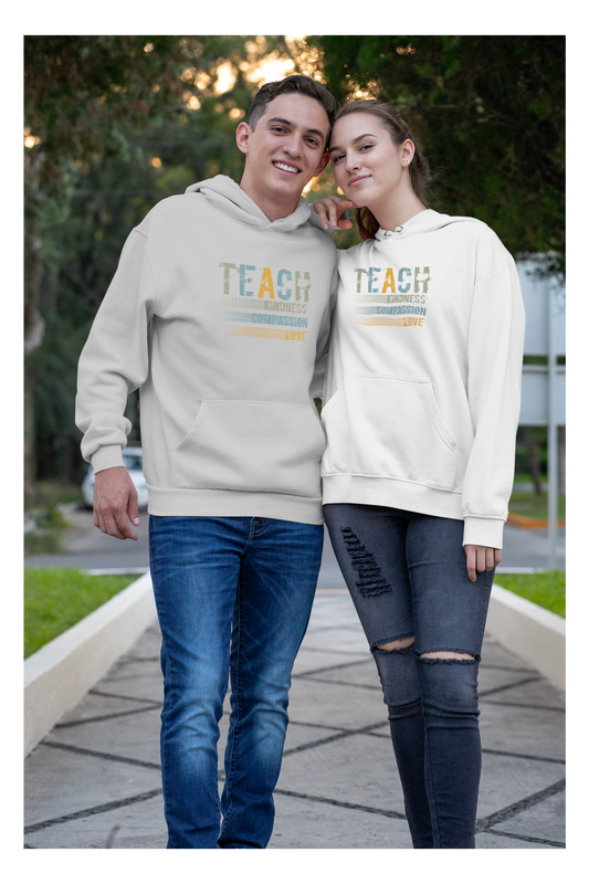 Inspirational "Teach" Hoodie - Unisex Heavy Blend Sweatshirt