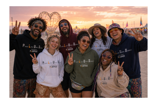 PLUR- Foundation of Plurpose- Unisex Heavy Blend Hoodie