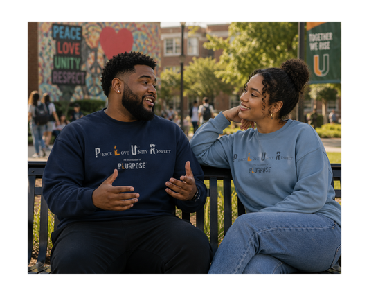 Peace, Love, Unity, Respect- Unisex Crewneck Sweatshirt