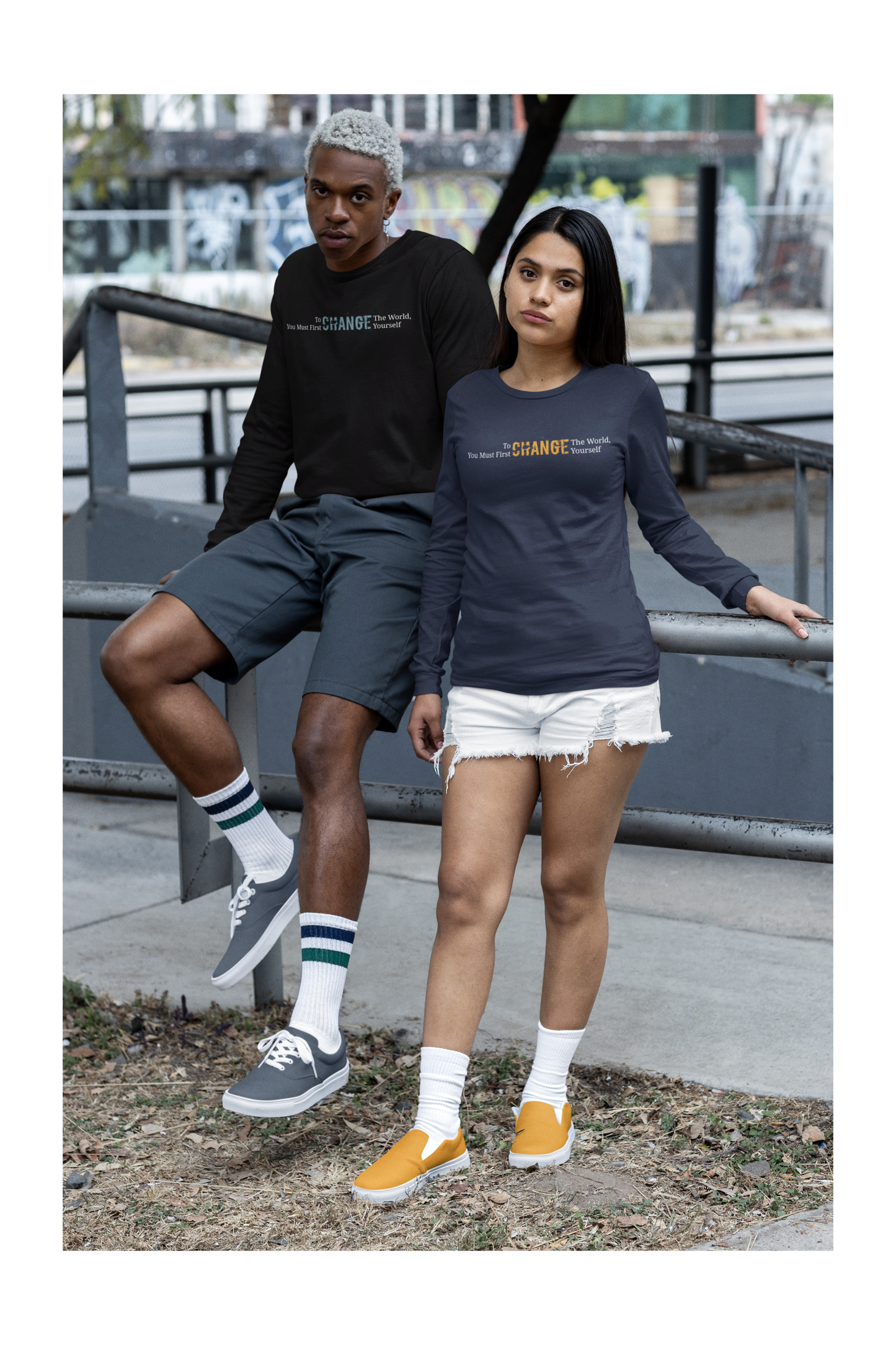 To Change the World , Inspirational Long Sleeve Tee