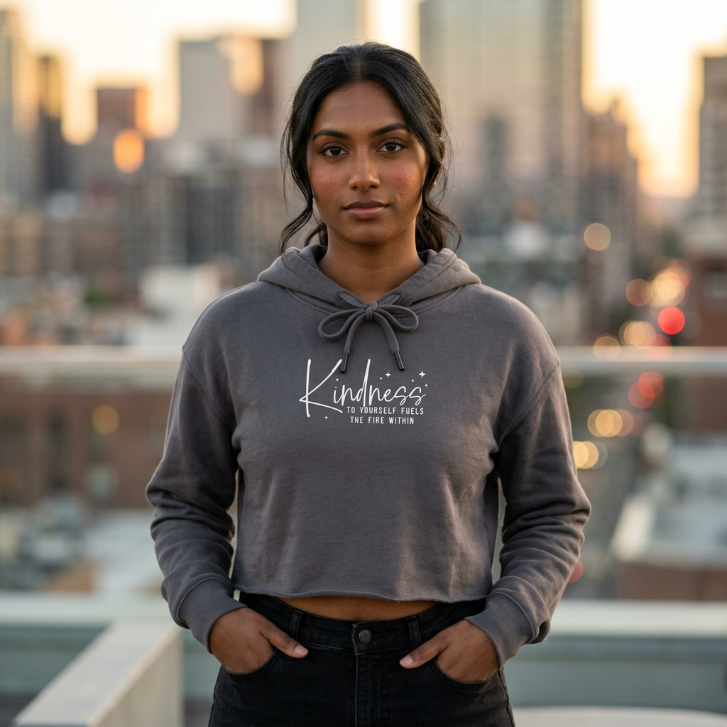 Kindness to Yourself - Women's Cropped Hoodie