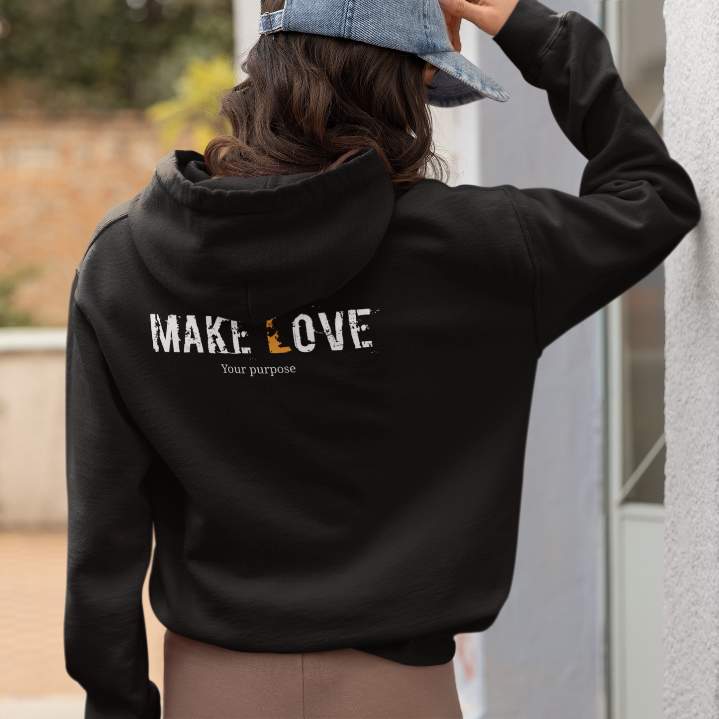 Make Love your purpose - Unisex Full Zip Hooded Sweatshirt