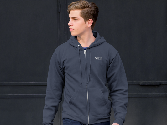 A Little Love Goes a Long Way - Unisex Heavy Blend Full Zip Hoodie