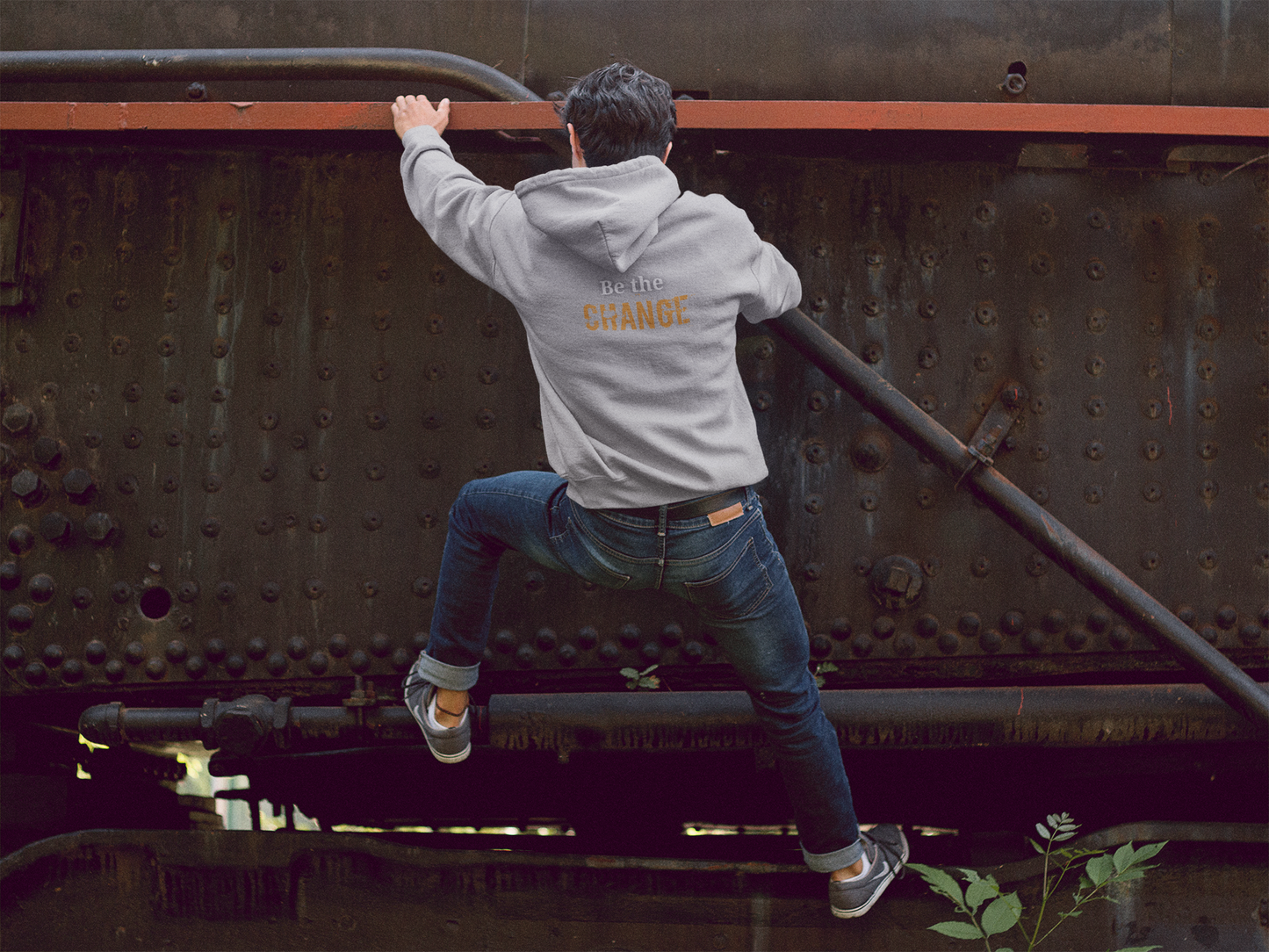 Be the Change- Unisex Cozy Zip-Up Hoodie