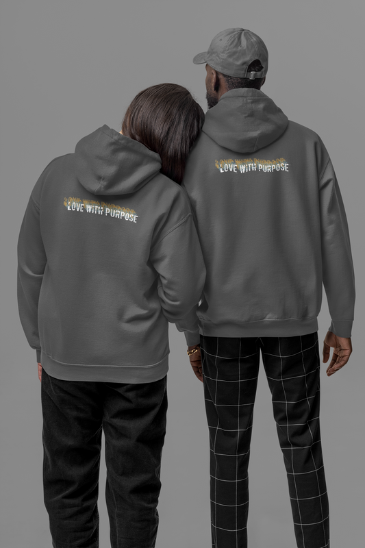 "Love with Purpose" - Cozy Unisex Zip Hoodie