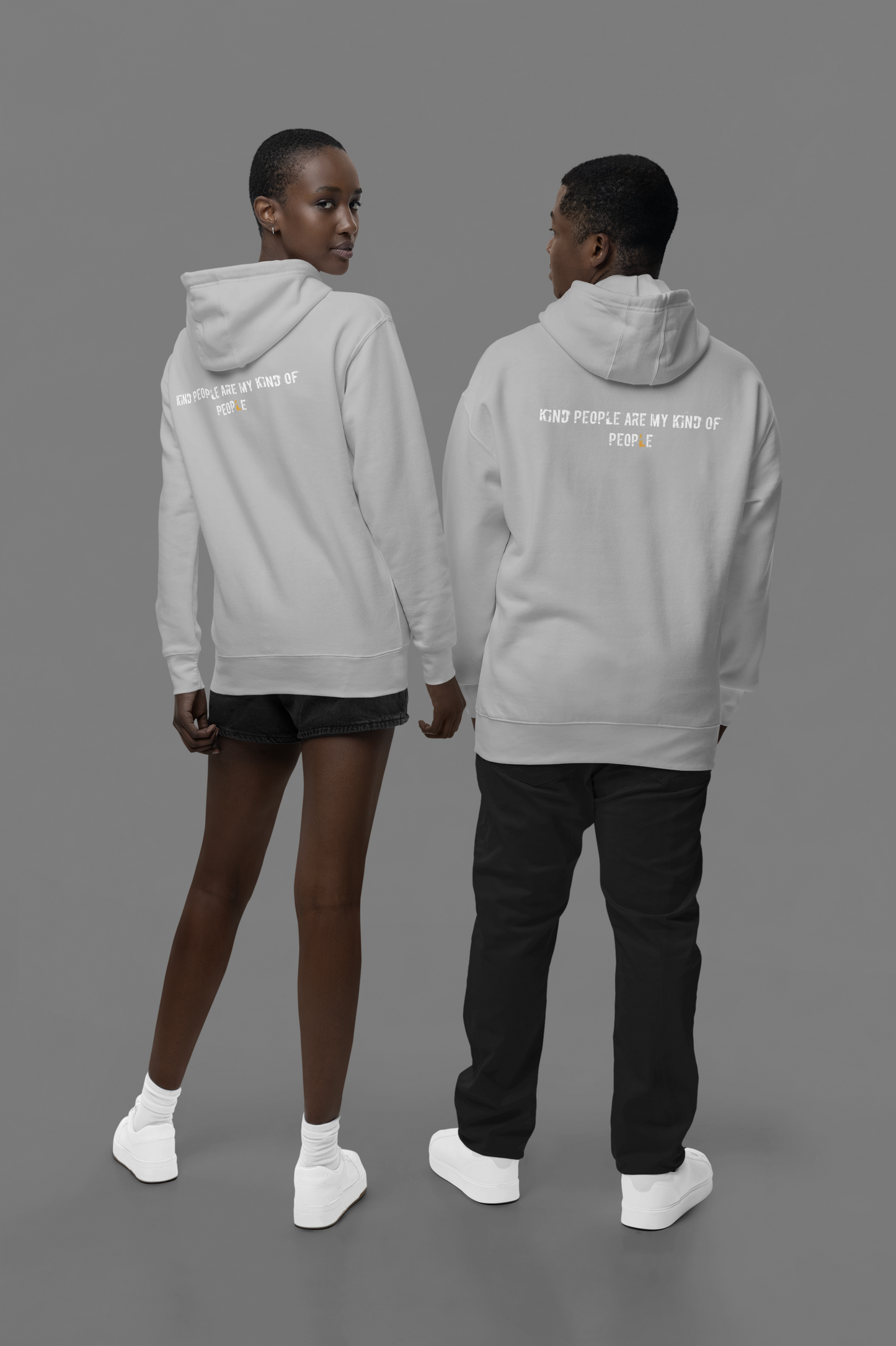"Kind People" - Unisex Zip Hoodie, Cozy Sweatshirt