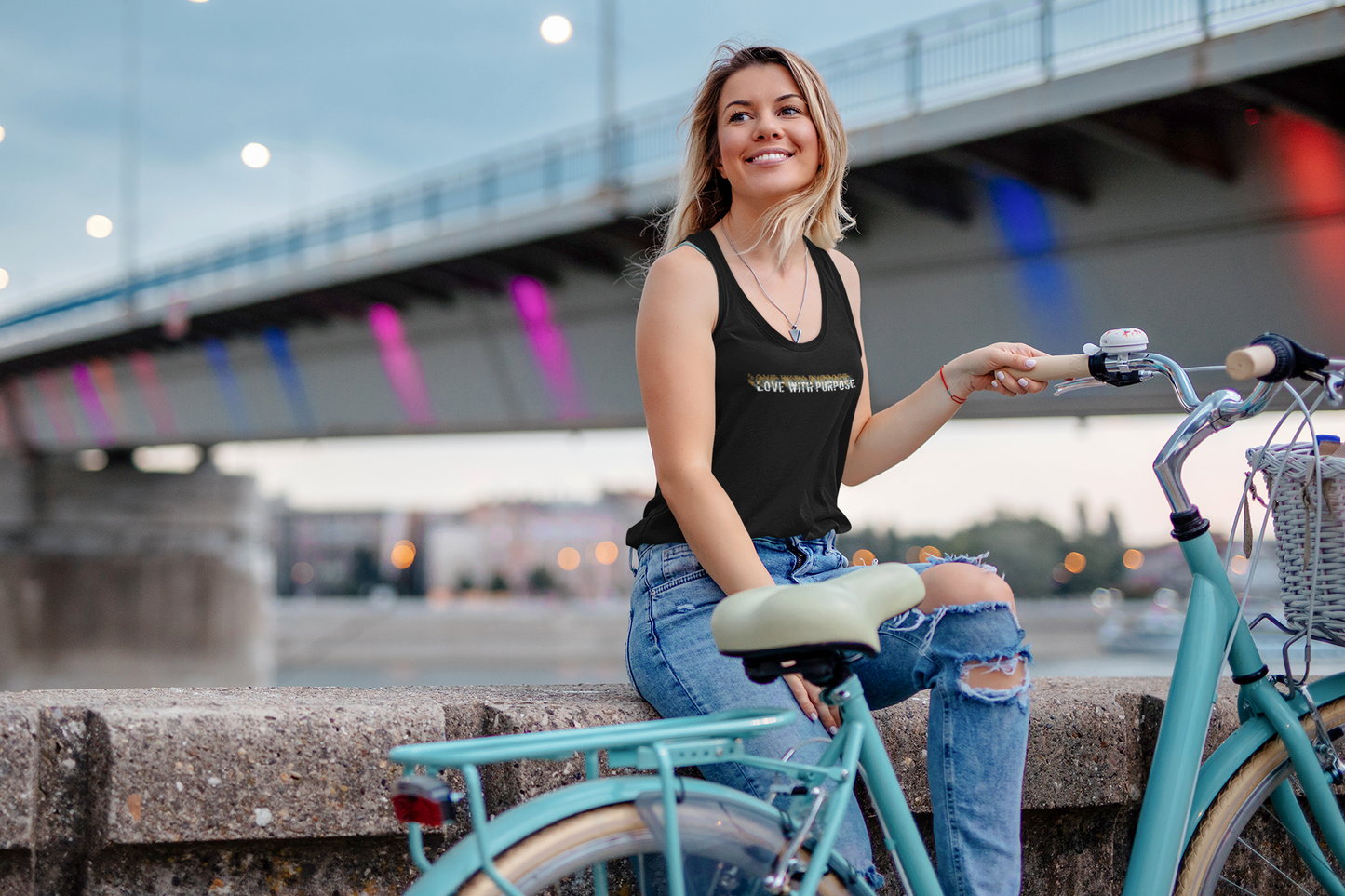 Love with Purpose - Unisex Jersey Tank Top