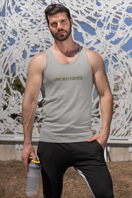 Love with Purpose - Unisex Jersey Tank Top