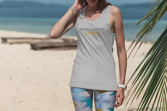 Power in Kindness Quote - Unisex Jersey Tank Top