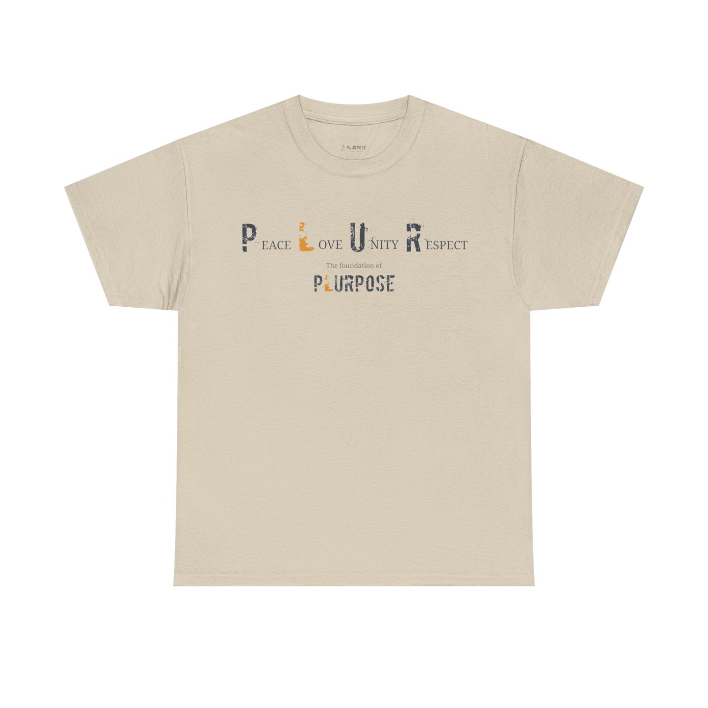 Peace, Love, Unity & Respect Tee - Unisex Heavy Cotton T-shirt