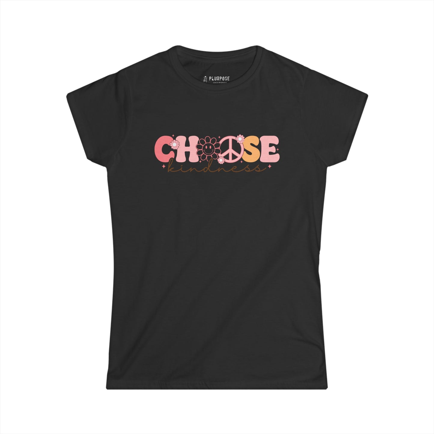 Pink Choose Kindness - Women's Softstyle Tee