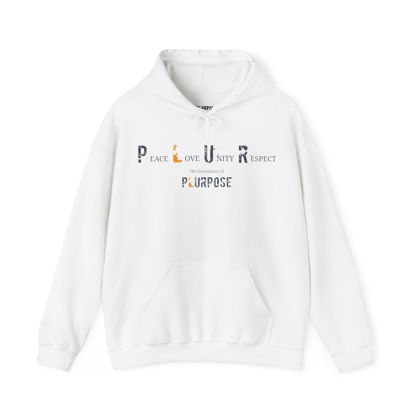 PLUR- Foundation of Plurpose- Unisex Heavy Blend Hoodie