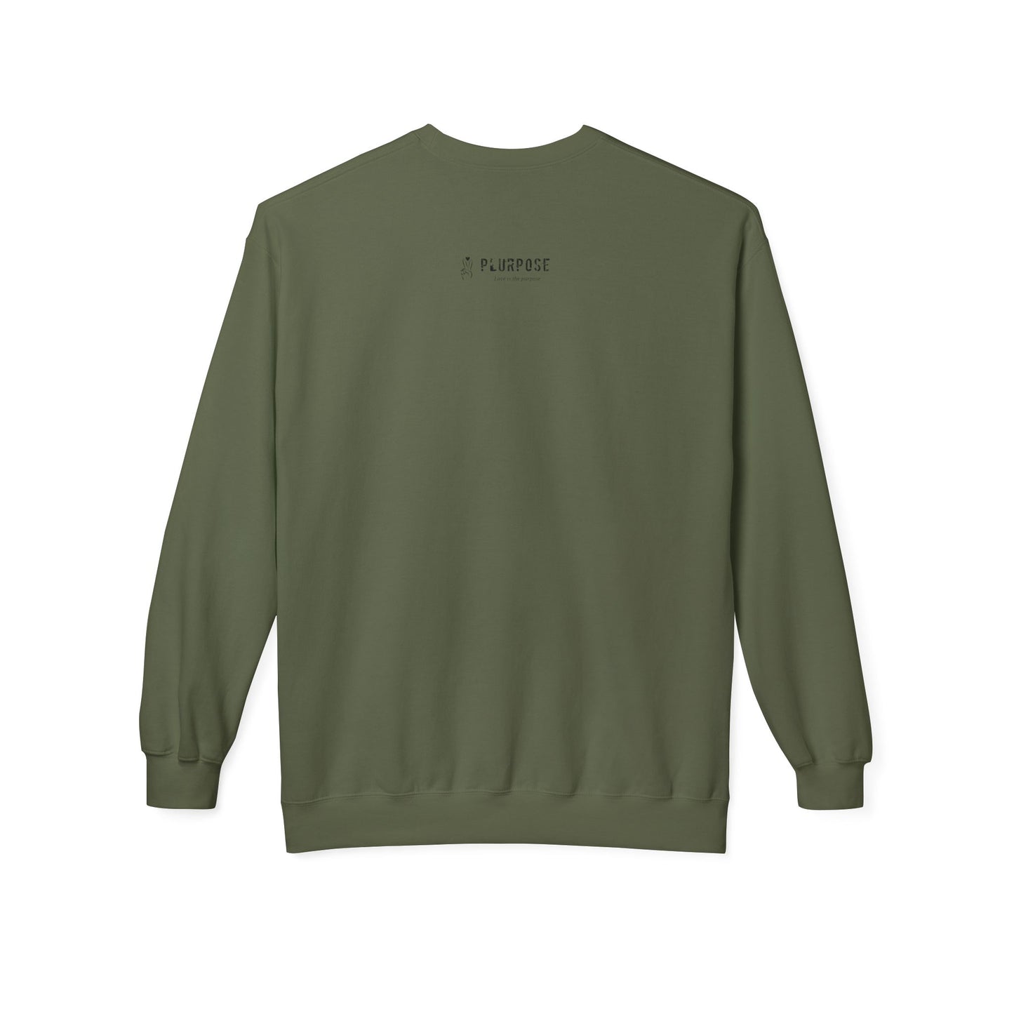 PLURPOSE Statement- Cozy Unisex Crewneck Sweatshirt