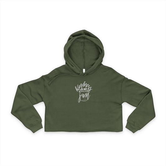 Kindness is my Jam - Women's Empowerment Cropped Hoodie