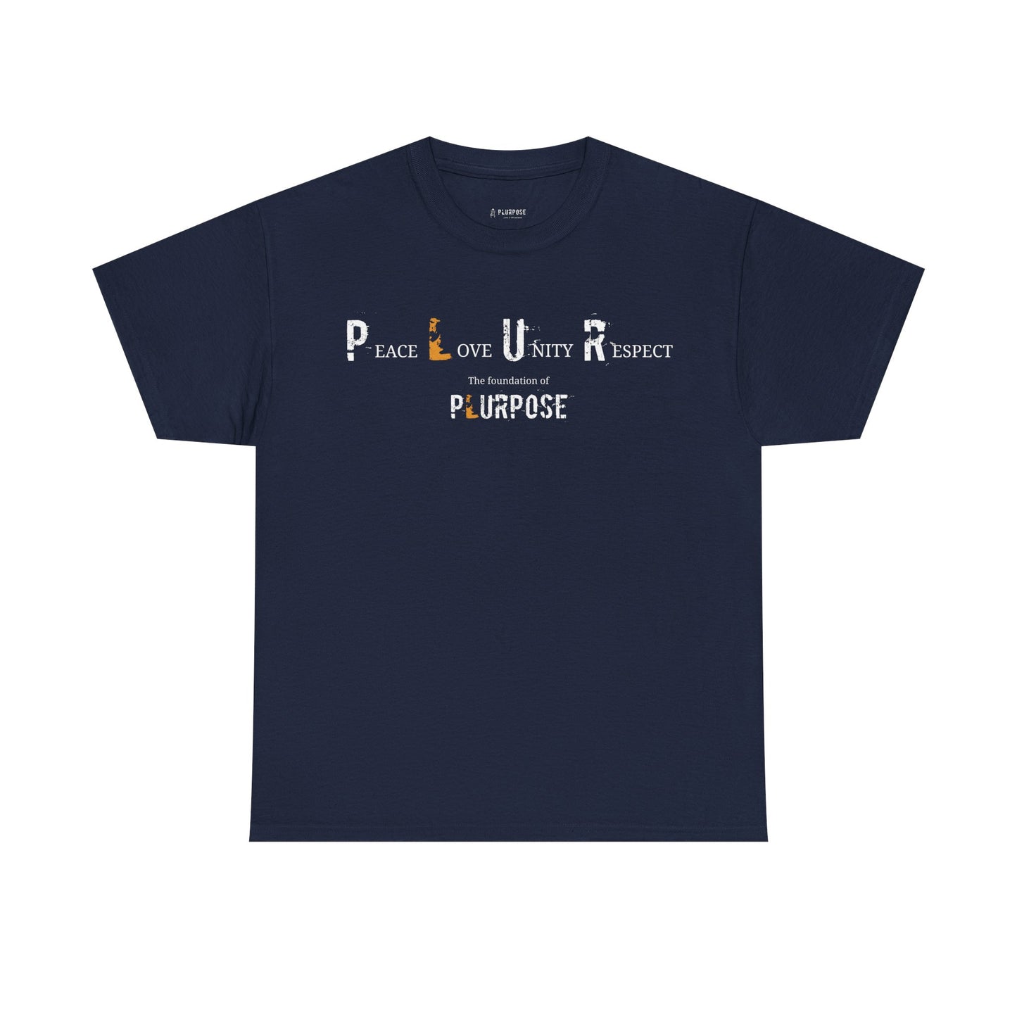 Peace, Love, Unity & Respect Tee - Unisex Heavy Cotton T-shirt