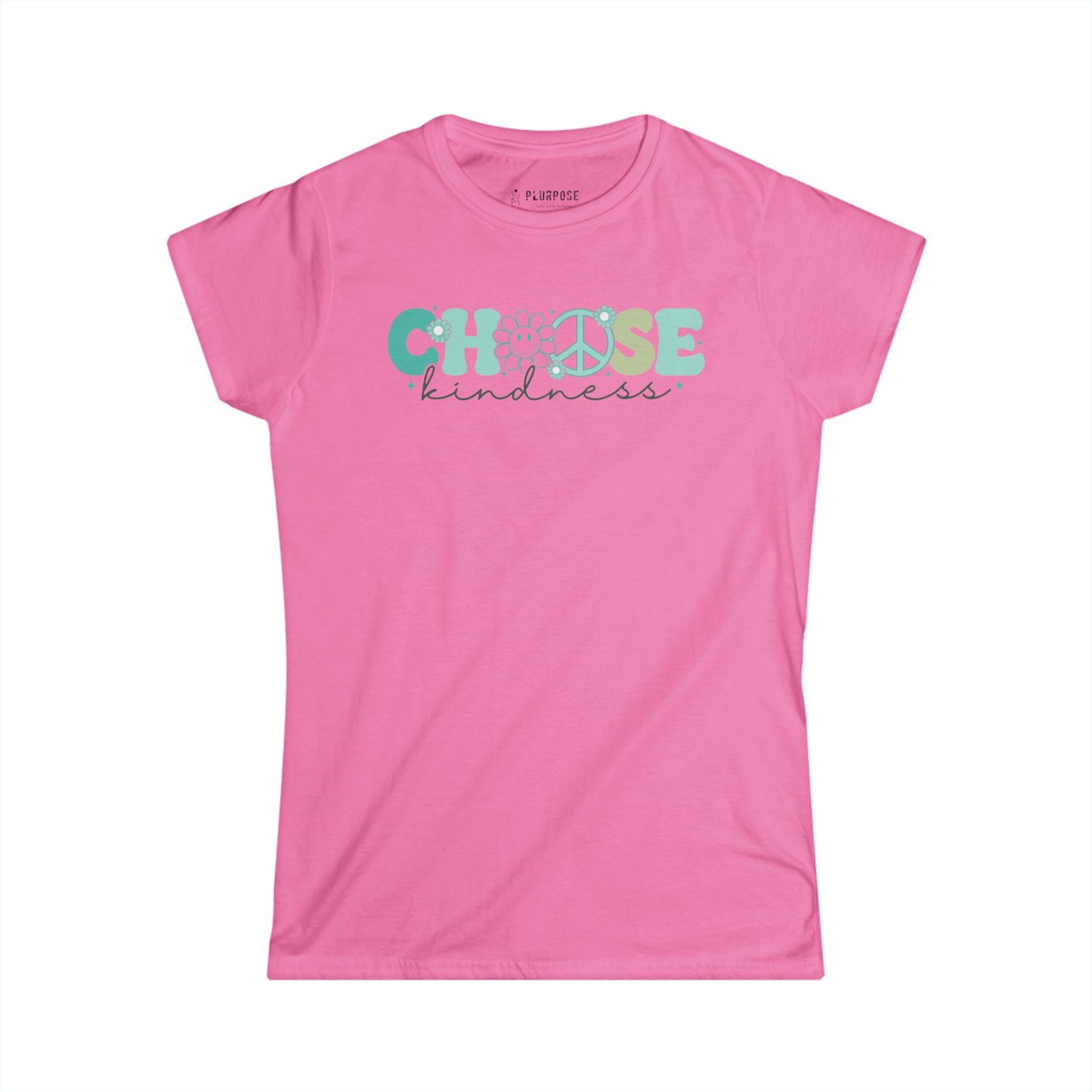Teal Choose Kindness - Women's Softstyle Tee
