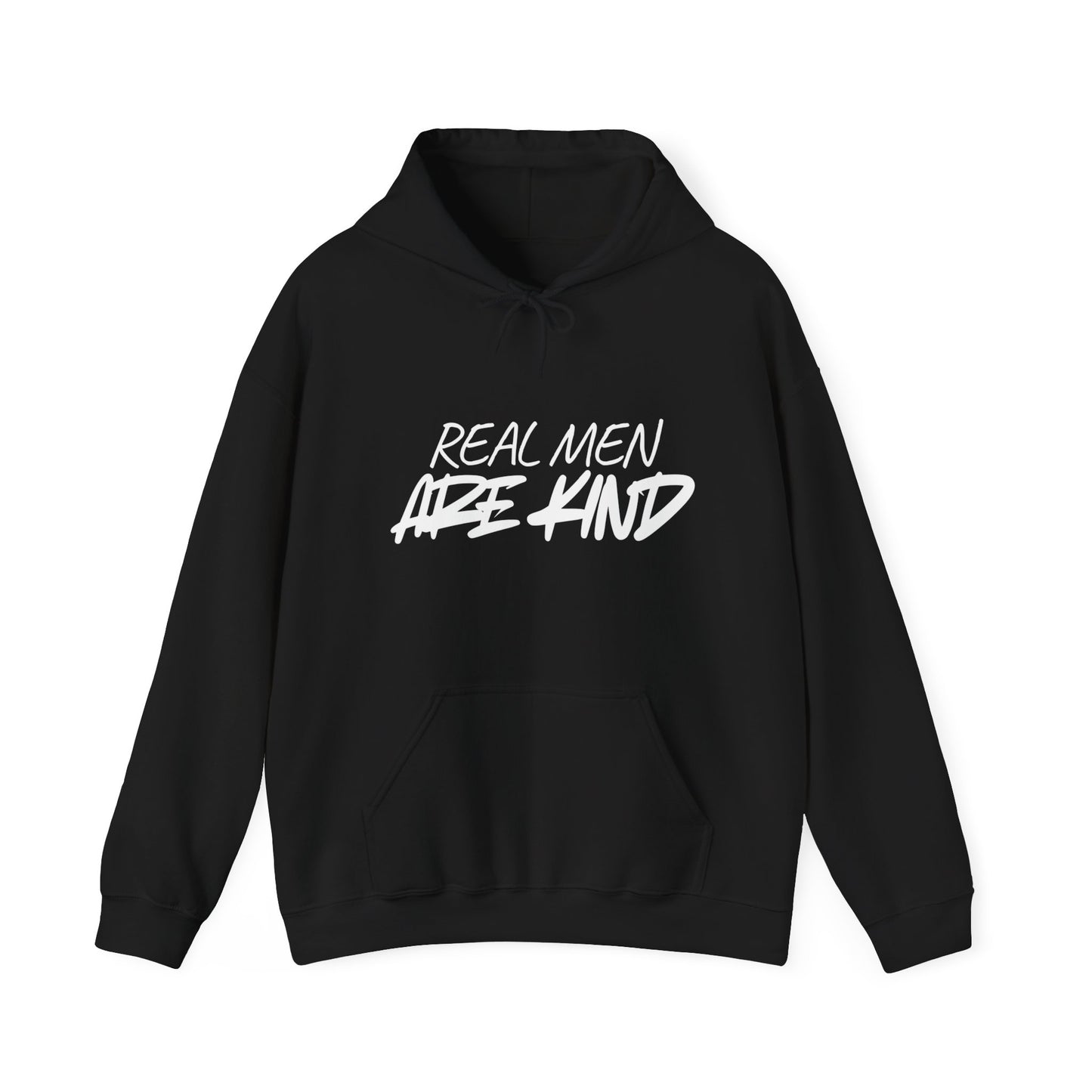 “Real Men Are Kind” Graphic Pullover Hoodie