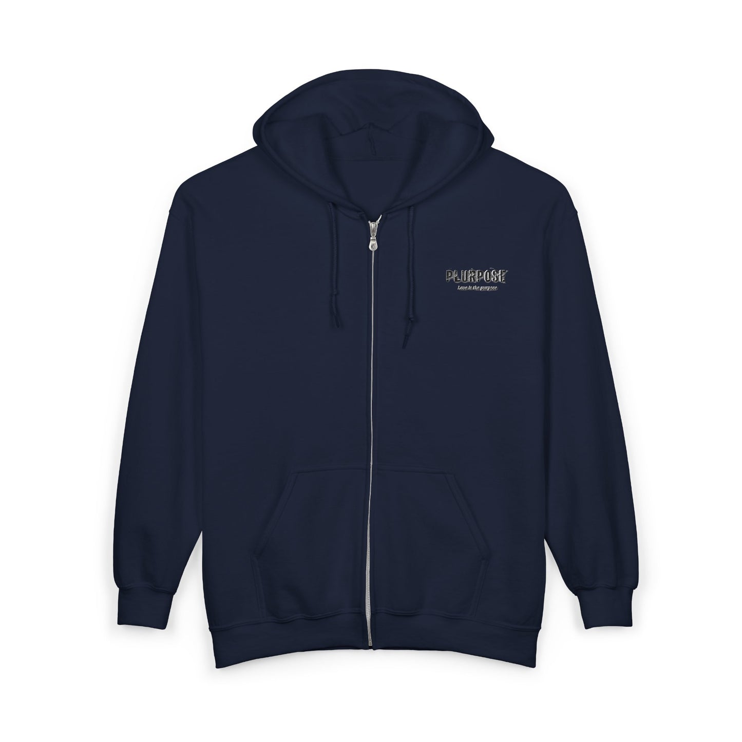 Spread Love Like a Virus- Full Zip Hooded Sweatshirt