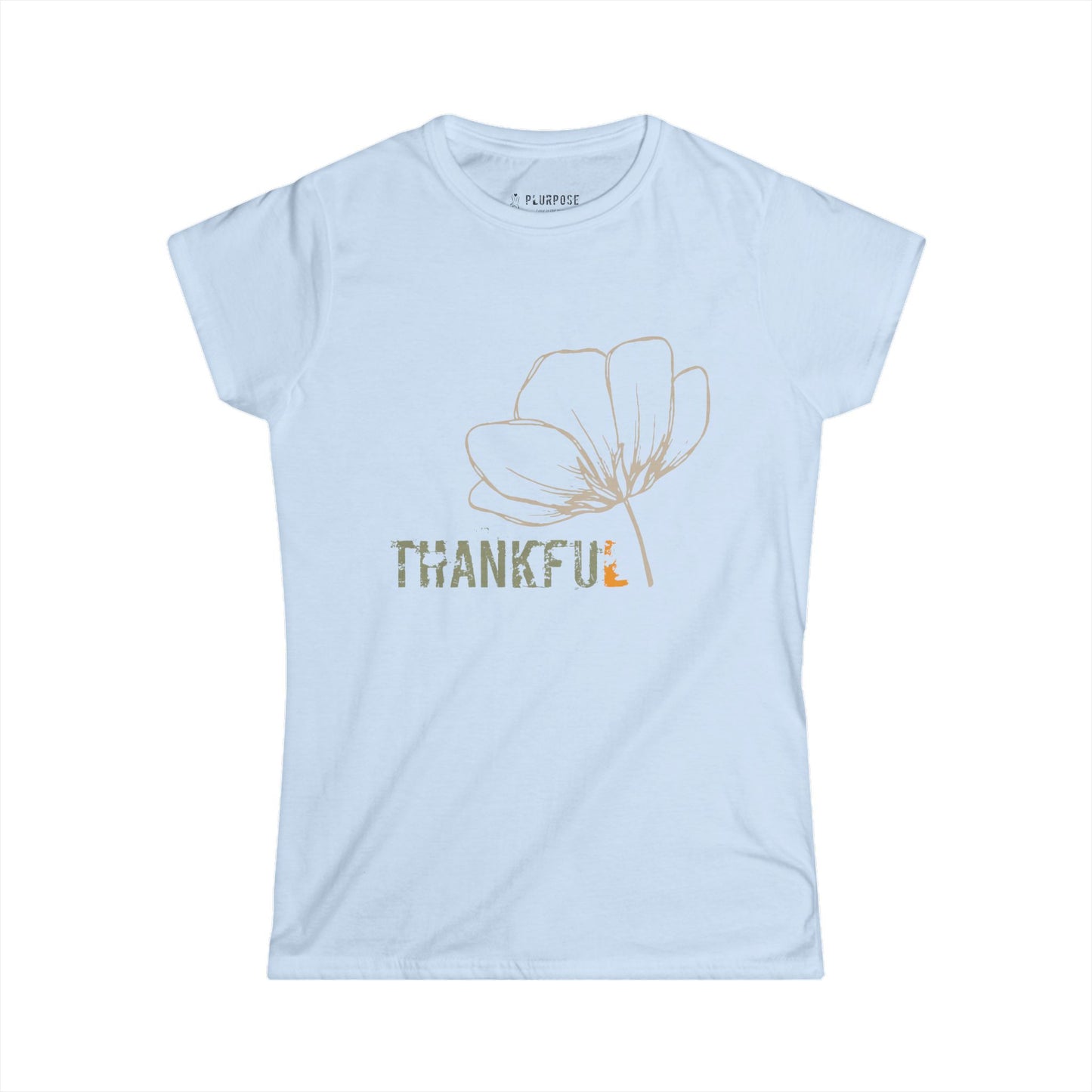Thankful - Floral Women’s Softstyle Tee