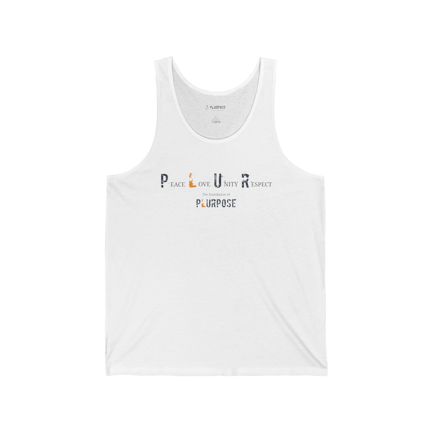 PLUR - Foundation of plurpose - Unisex Jersey Tank