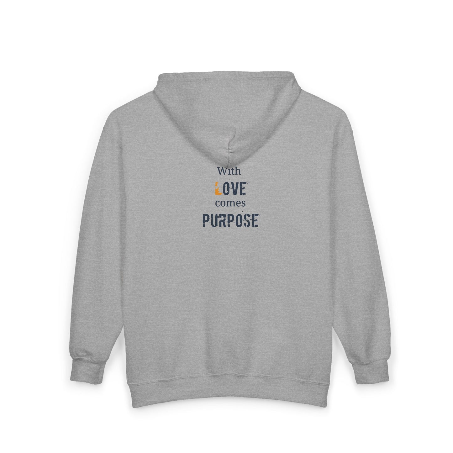 With Love comes Purpose - Unisex Zip Hoodie