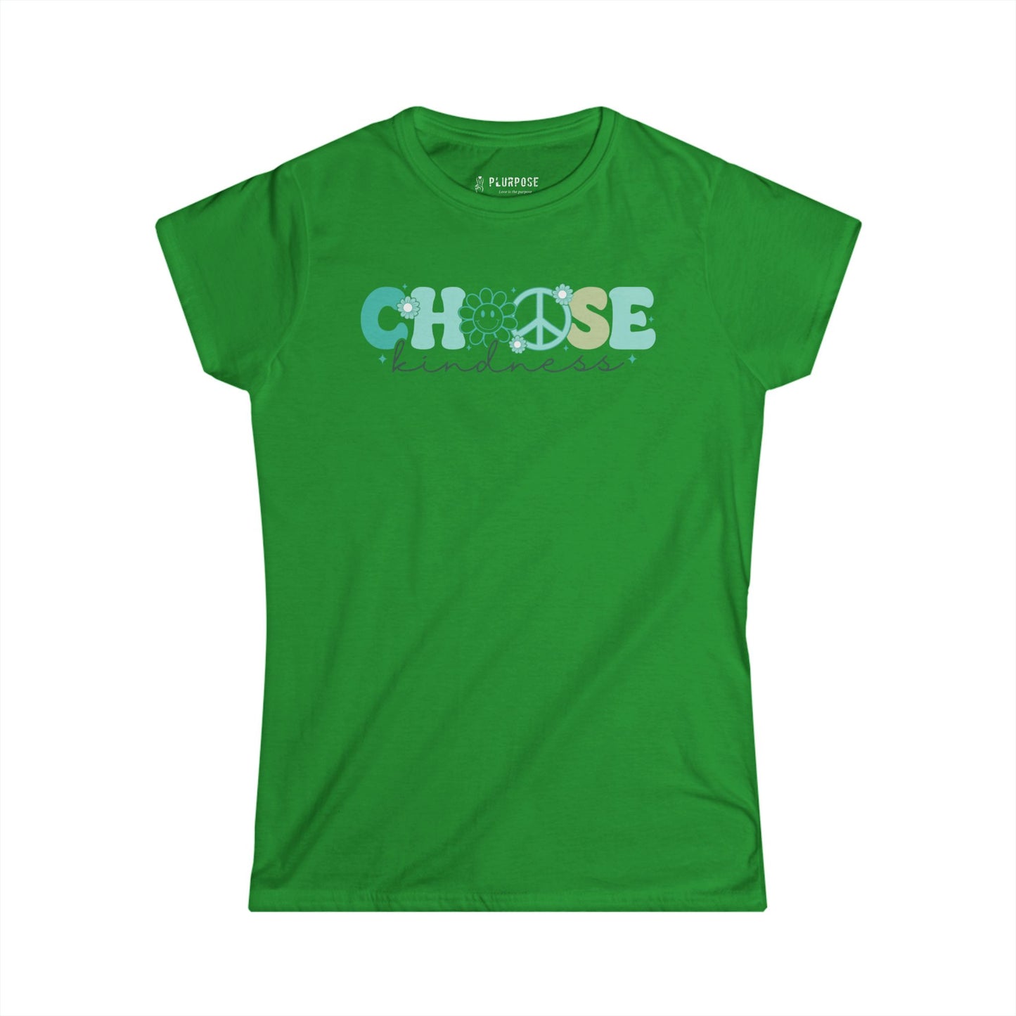 Teal Choose Kindness - Women's Softstyle Tee