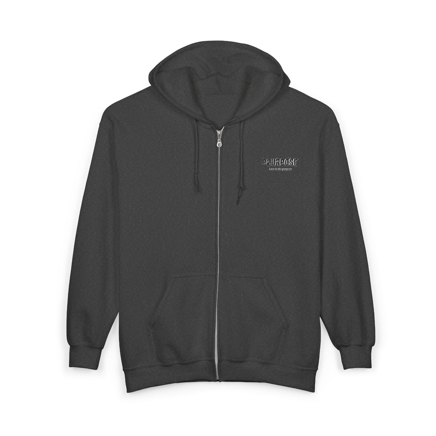 Spread Love Like a Virus- Full Zip Hooded Sweatshirt