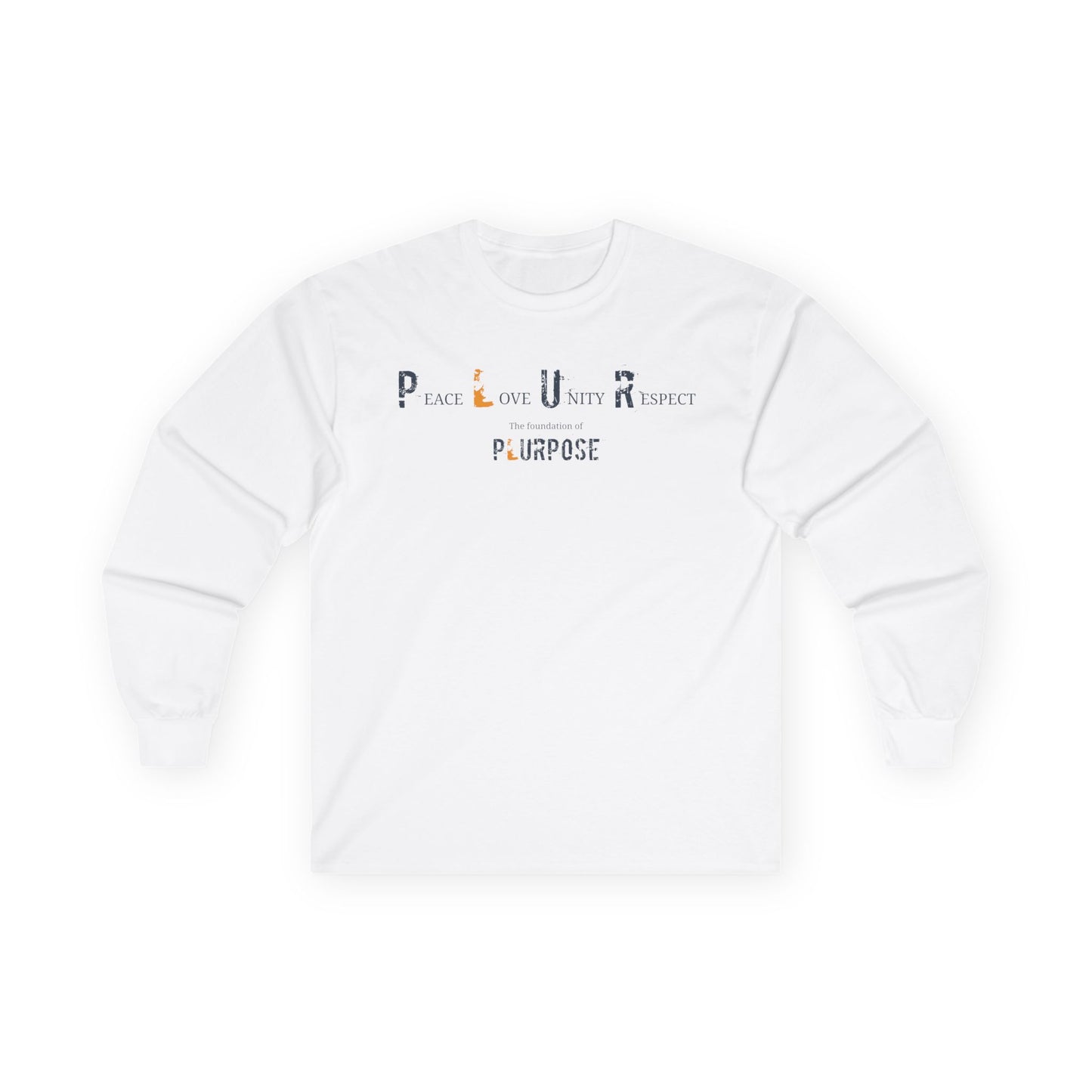 PLUR Foundation- Long Sleeve Tee - Unisex Cotton Shirt