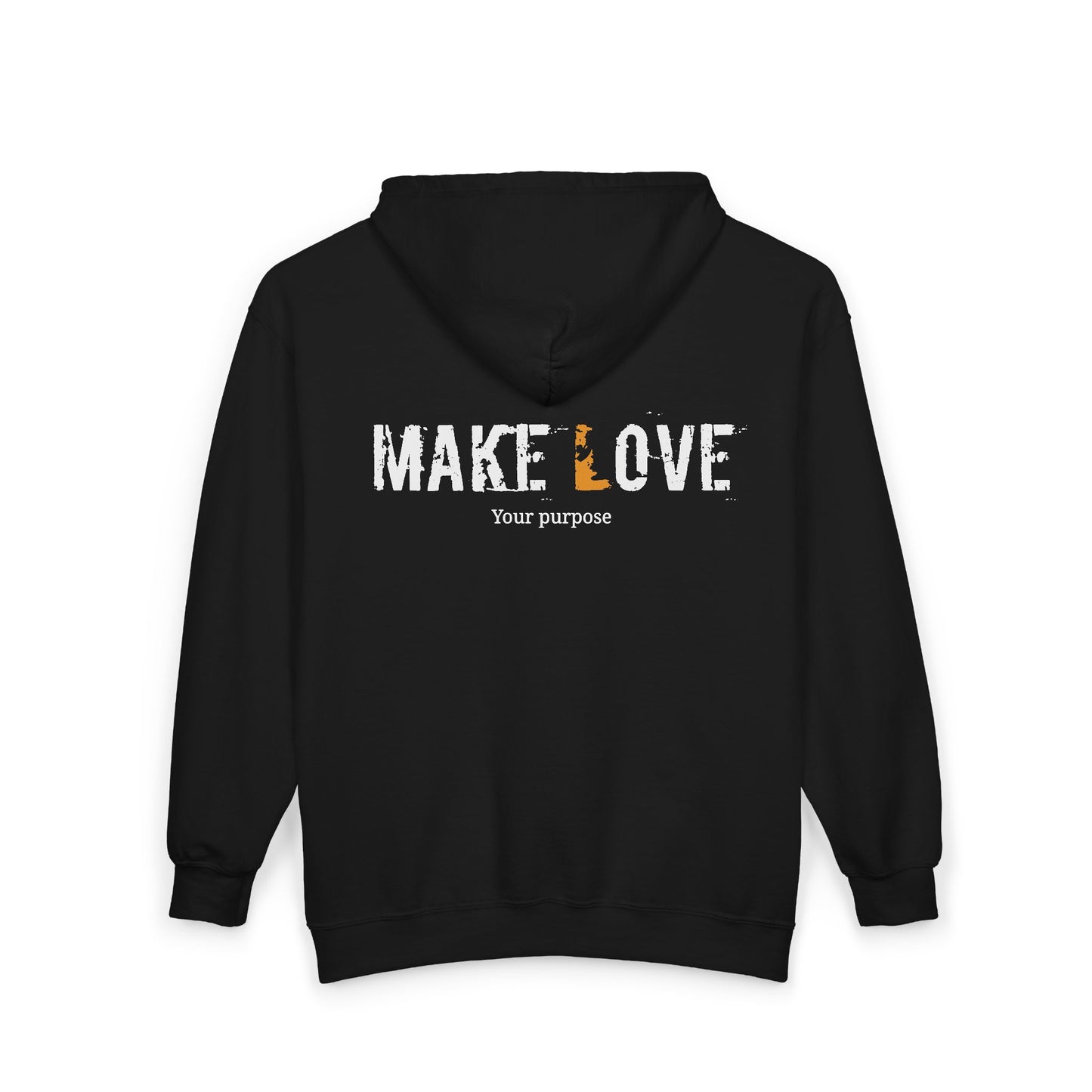 Make Love your purpose - Unisex Full Zip Hooded Sweatshirt