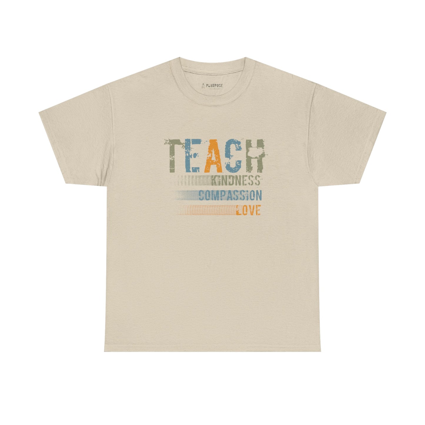 Inspirational Teach Kindness Unisex Heavy Cotton Tee