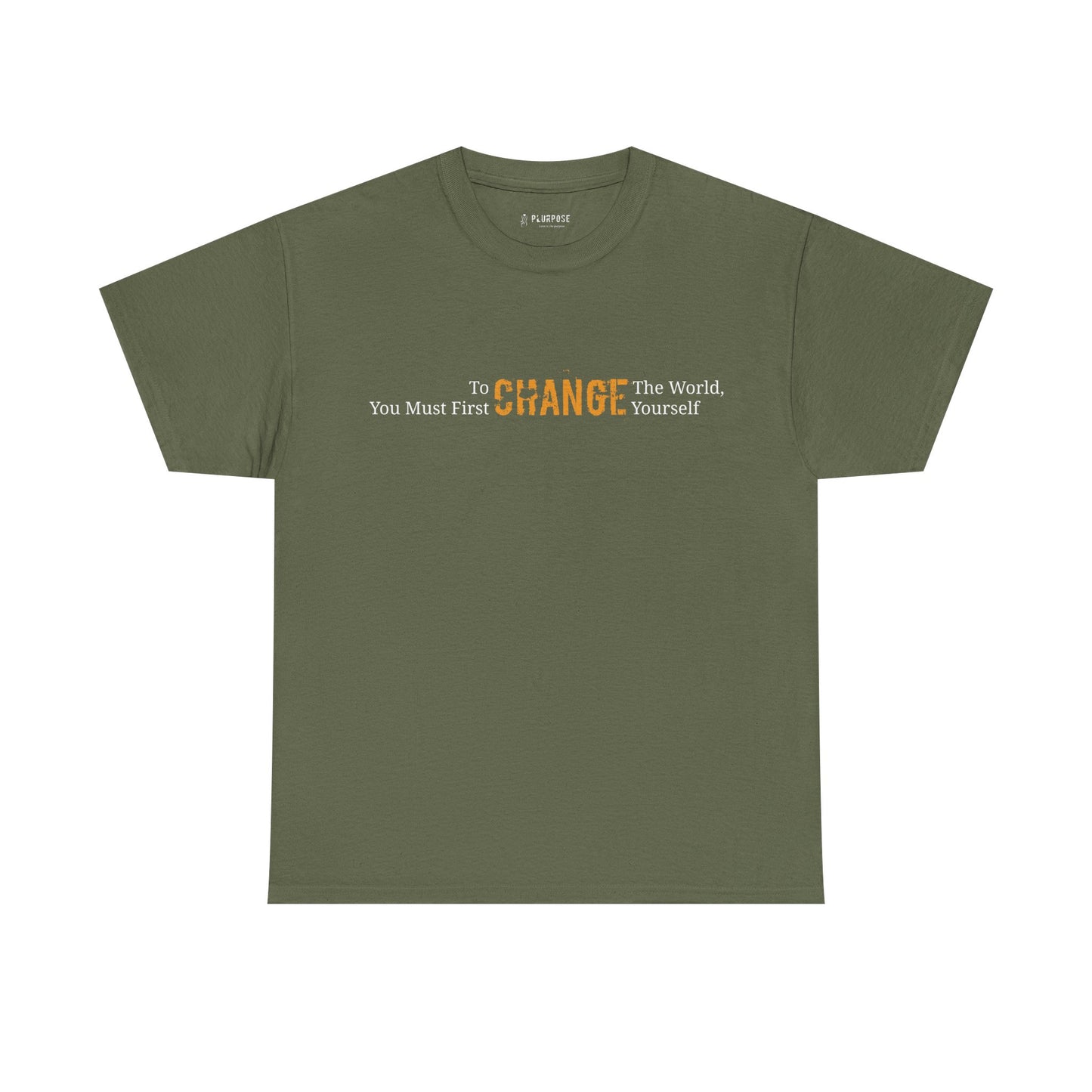 To Change the World T-shirt- Inspirational, Unisex Cotton Tee