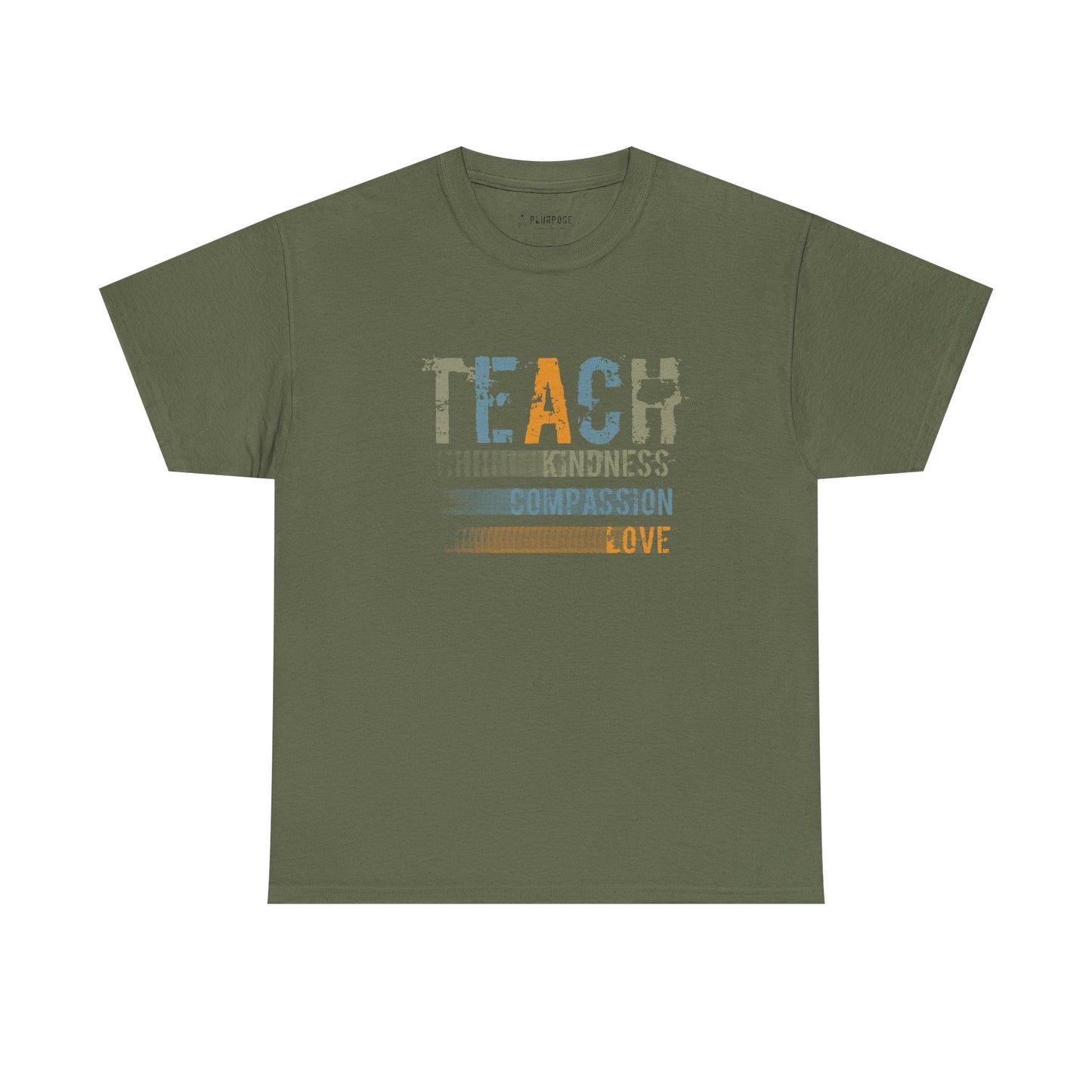 Inspirational Teach Kindness Unisex Heavy Cotton Tee