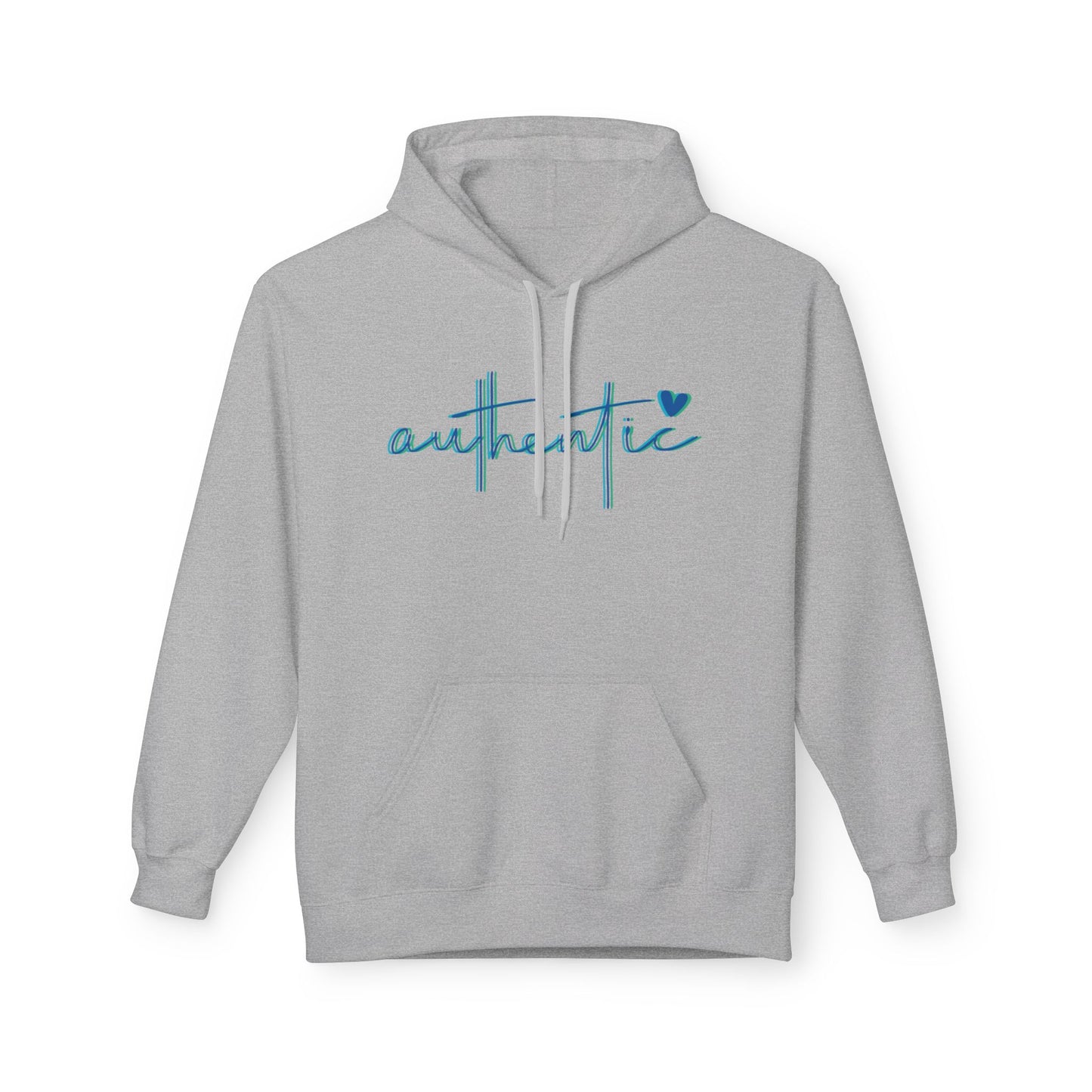 "Authentic" - Comfortable Fleece Pullover Hoodie