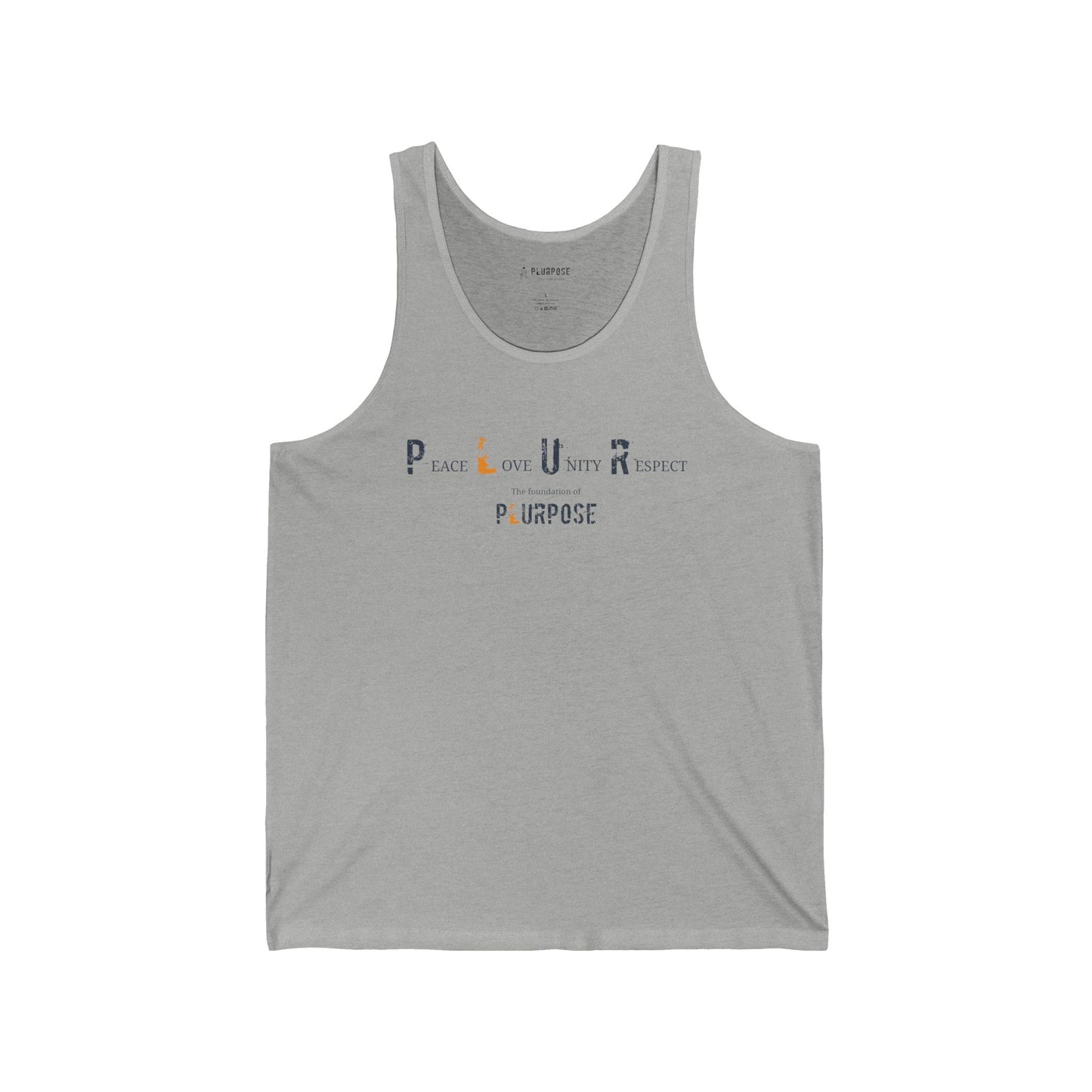 PLUR - Foundation of plurpose - Unisex Jersey Tank