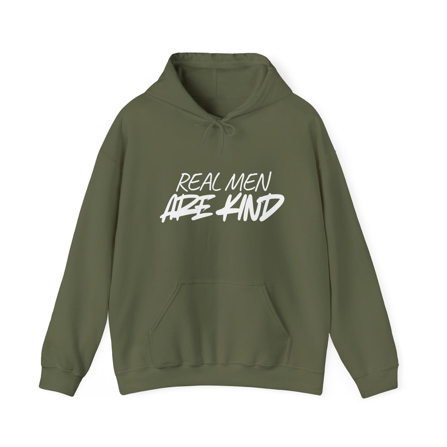 “Real Men Are Kind” Graphic Pullover Hoodie