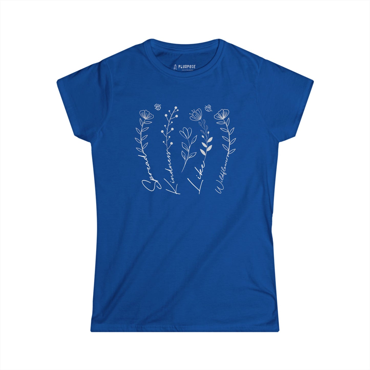 Floral Spread Love like Wildflowers - Women's Softstyle Tee