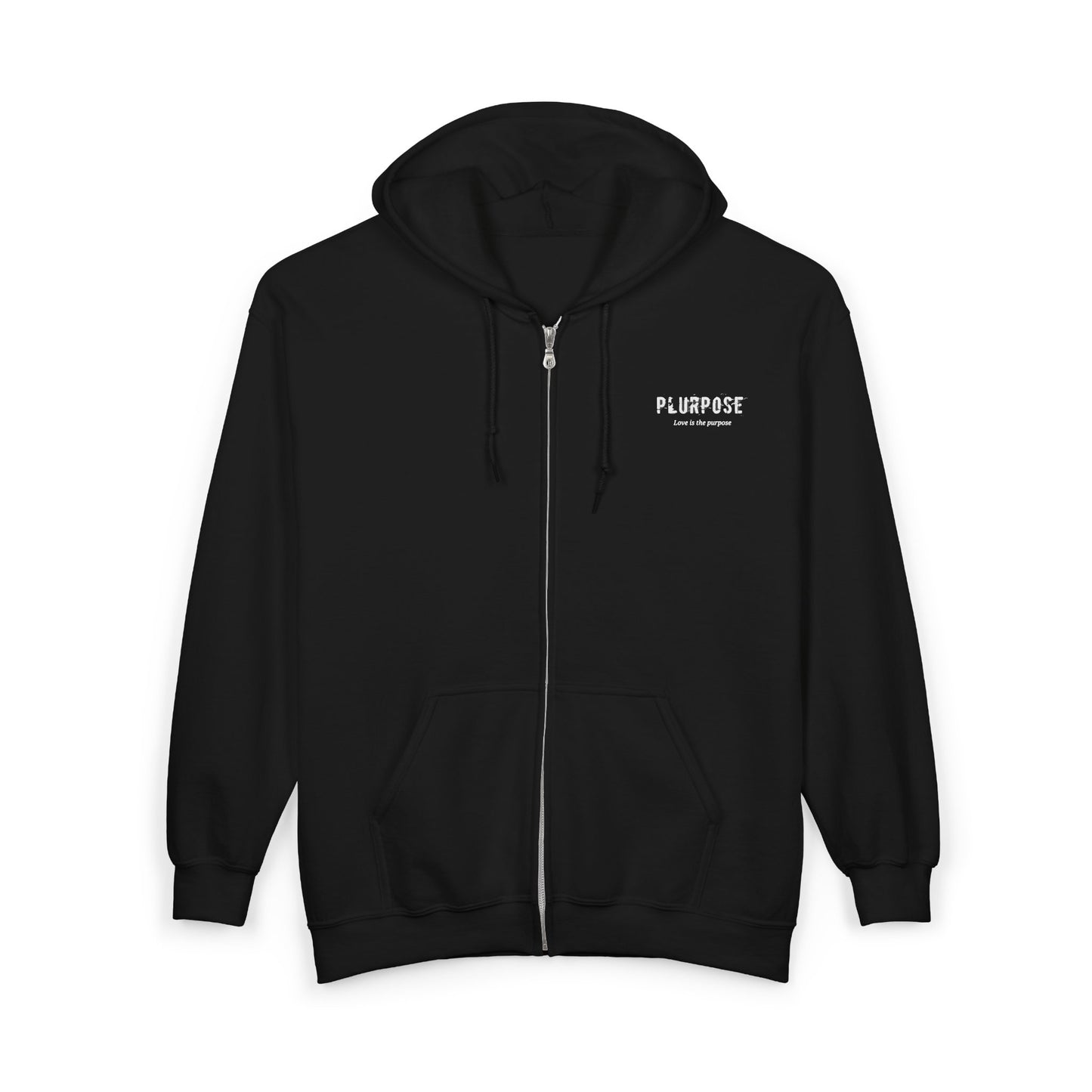 Make Love your purpose - Unisex Full Zip Hooded Sweatshirt