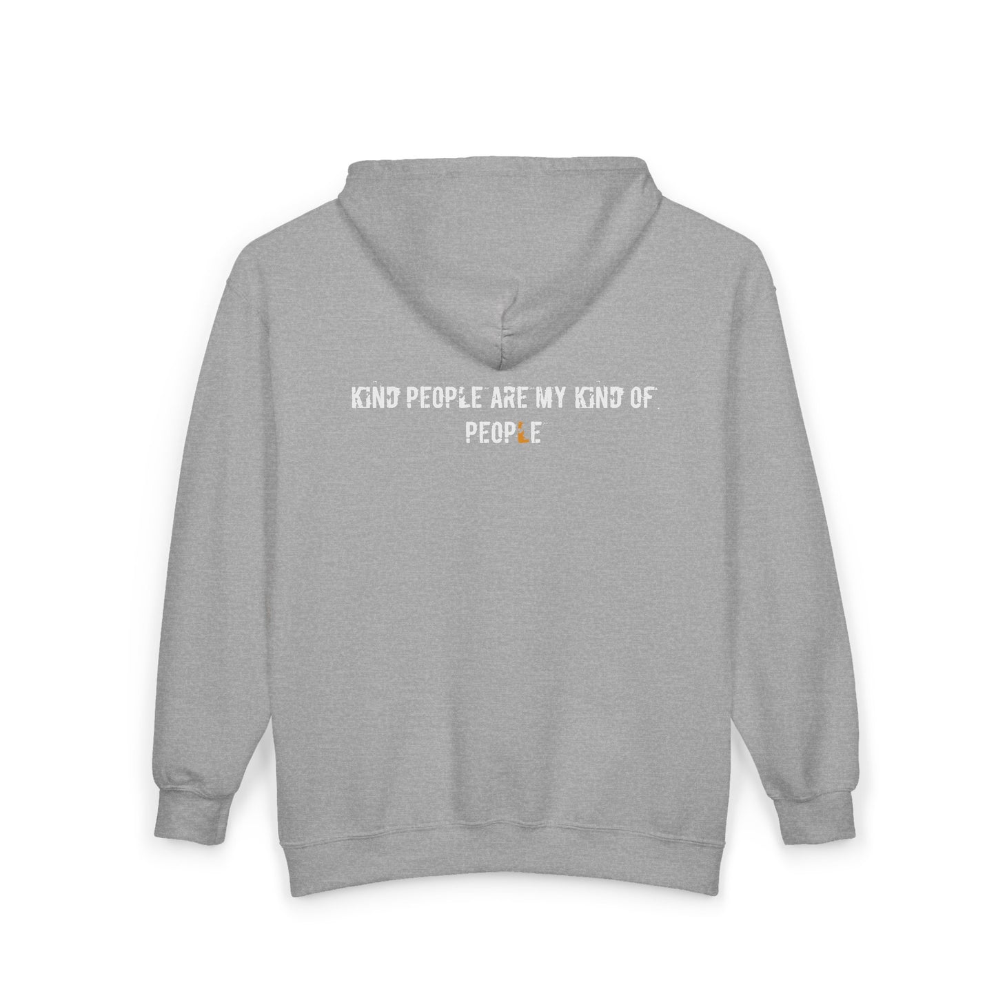 "Kind People" - Unisex Zip Hoodie, Cozy Sweatshirt