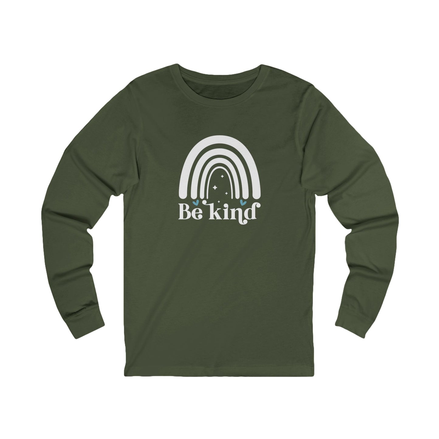 Be Kind Rainbow - Women's Jersey Long Sleeve Tee