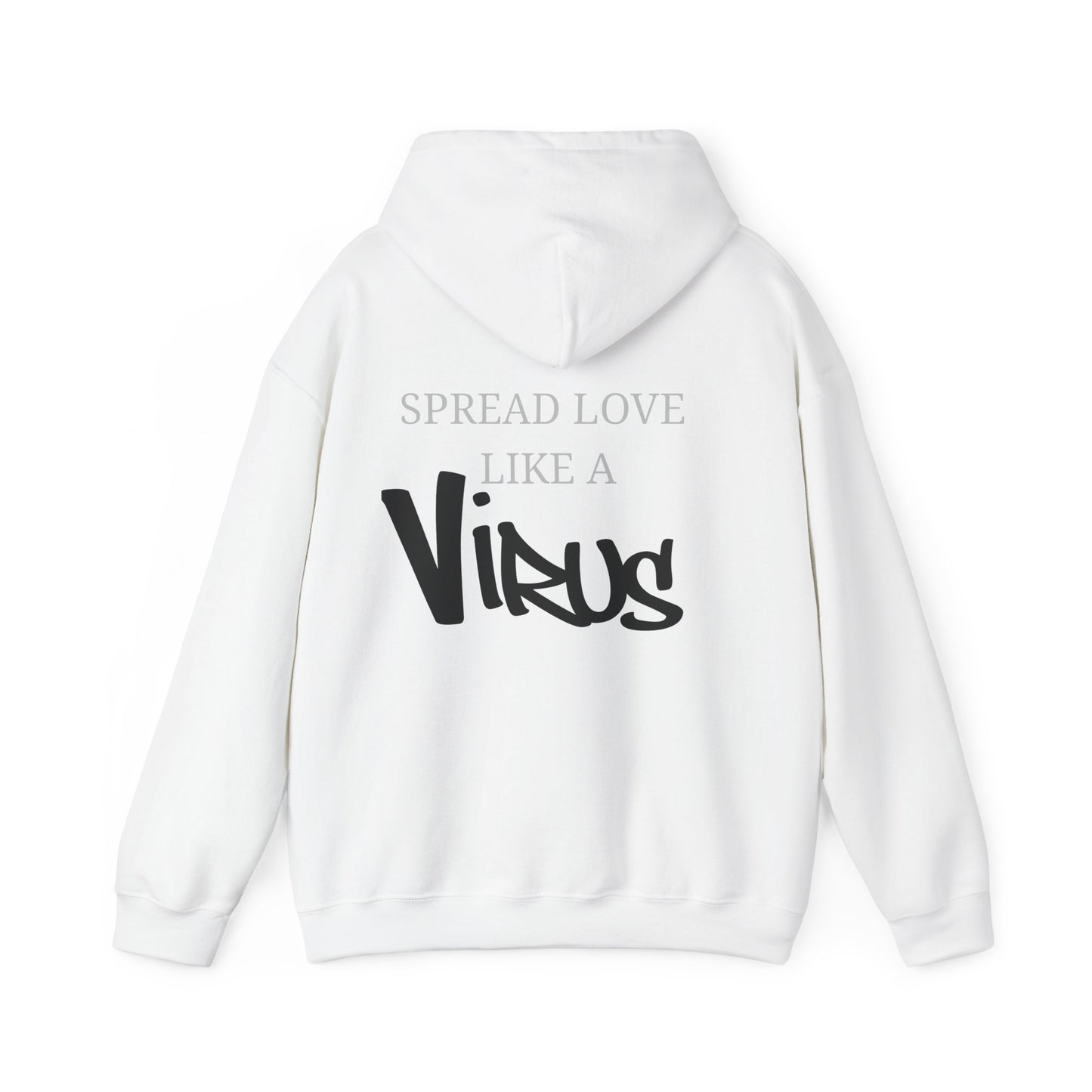 Spread Love Like a Virus Hoodie — Plurpose Graphic Pullover