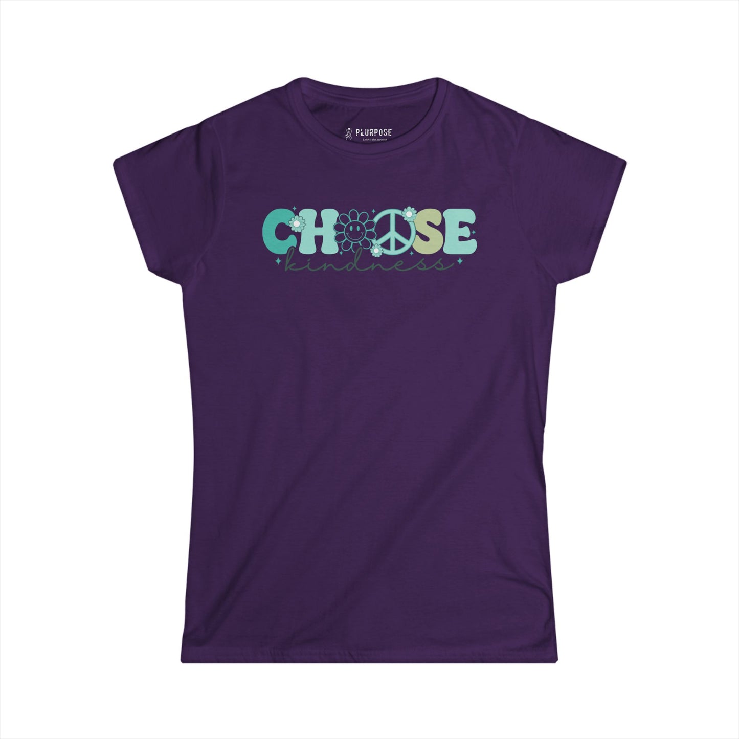 Teal Choose Kindness - Women's Softstyle Tee